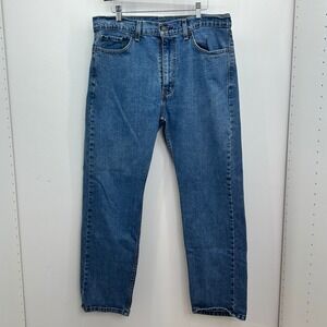 Levi's 505 Jeans 36x30 Men Straight Leg Everyday Casual Blue Denim Pants